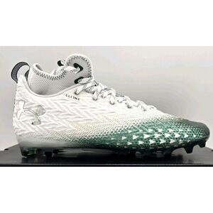 Under Armour Men's Spotlight Clone 3.0 MC Football Cleats White/Green Size 12 UA